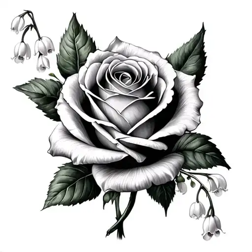 Rose And Lilly Of The Valley