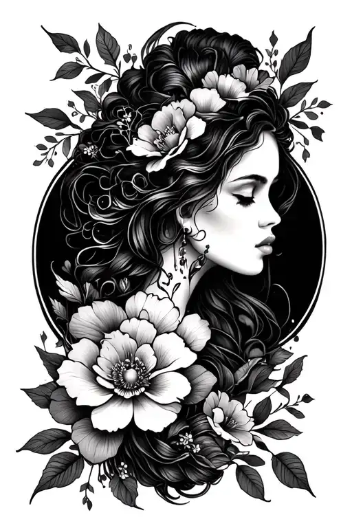 Feminine Floral Fore Arm