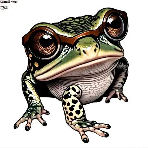 Make Me A Toad With Brownish Black Glasses