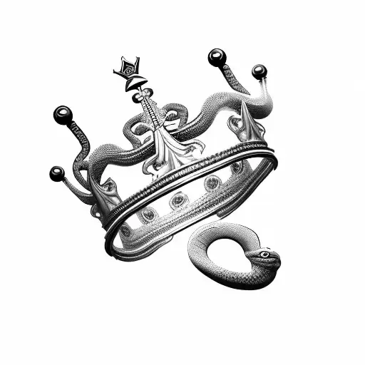 Crown With With Full Snake