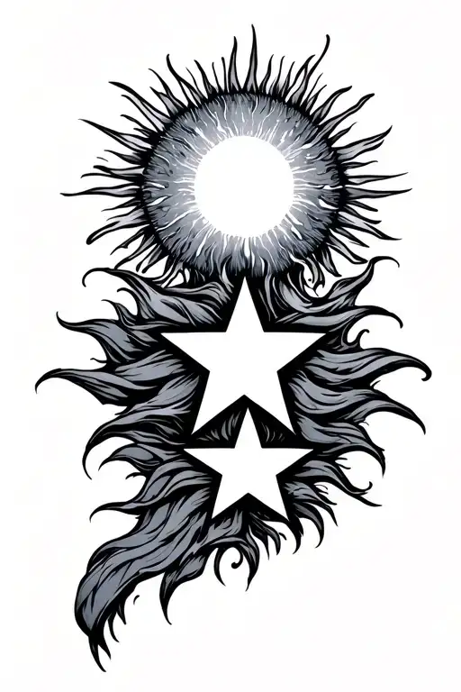 3 Stars A Sun Behind