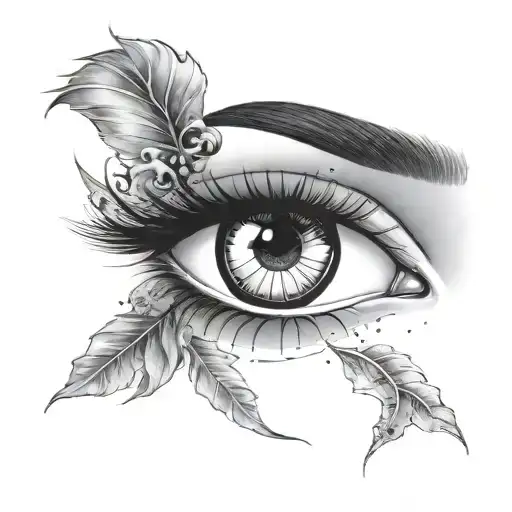 Beautiful Women Eyes With One Eye Covered With Eyepatch