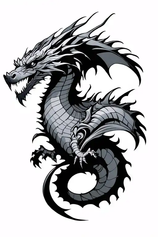 Half Dragon Knight In Gemini Style