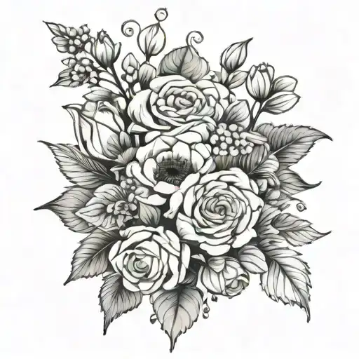 Birth Flowe Bouquet Made