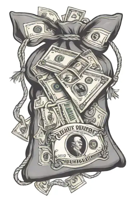 Money Bag Tattoo