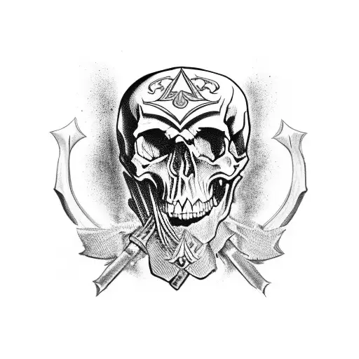 Ace Of Spades Cool Skull
