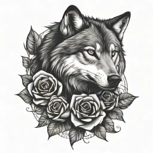 Wolf And Rose