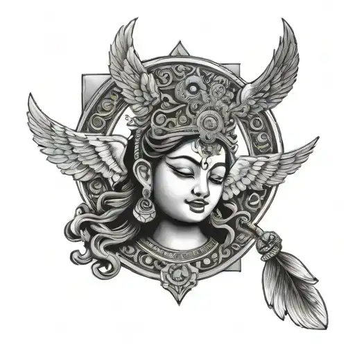 Caravan Bali Temple Angel Black