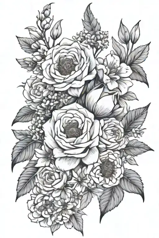 Birth Flower Bouquet