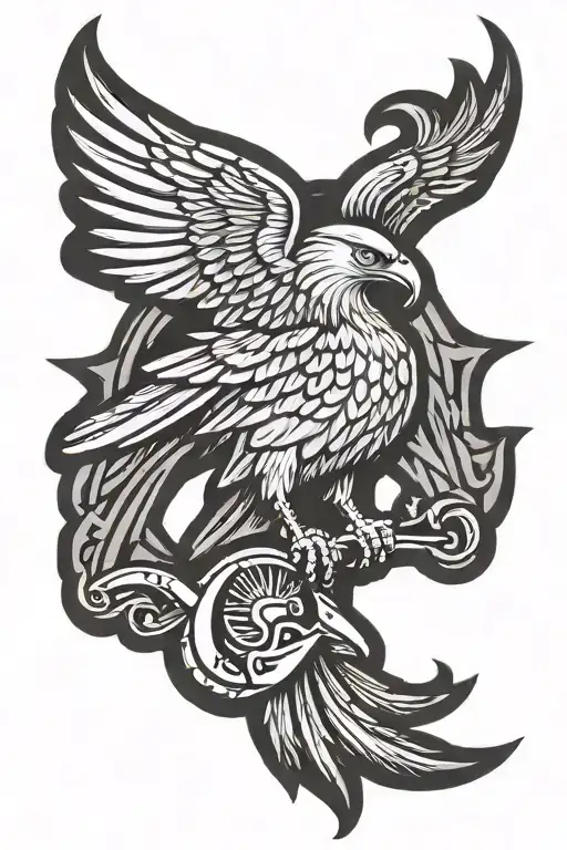 Usmc Logo With Crow