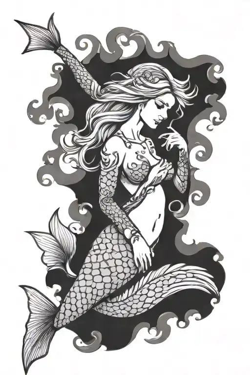 Mermaid On Seahorse