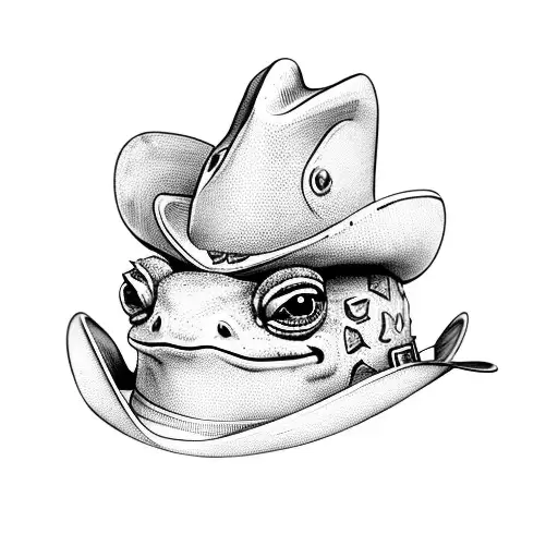 Toad Wearing A Cowboy Hat
