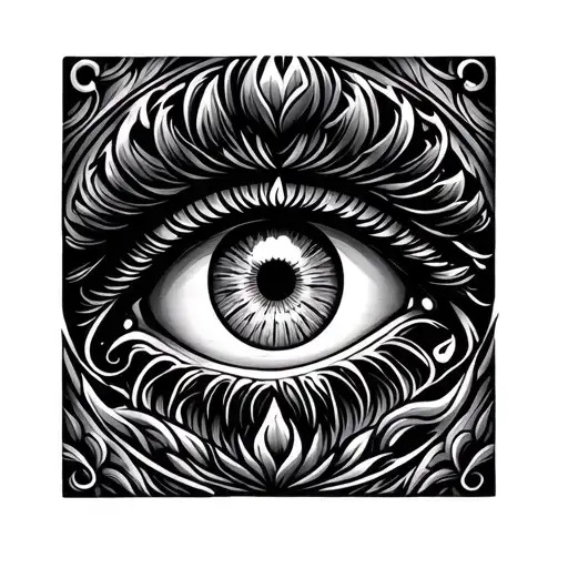 Eye In Buddhist Style