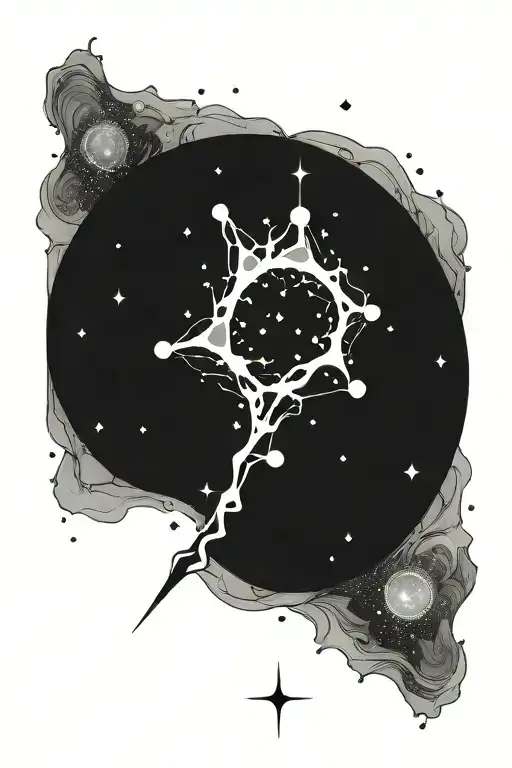 Vertical Virgo Constellation Map