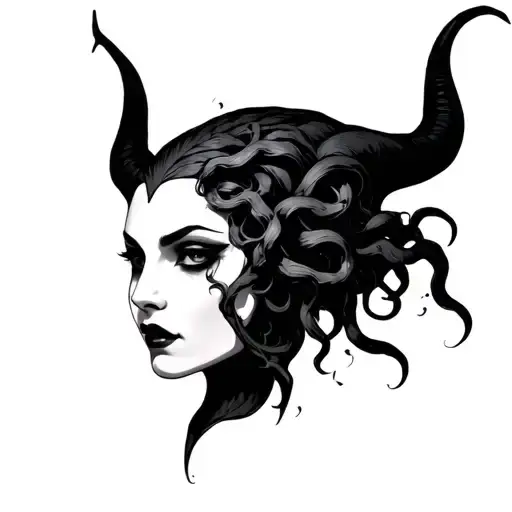 Medusa Maleficent Face Morphing
