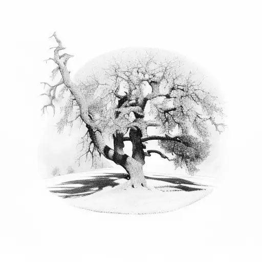 Marcus Aurelius Backed By An Oak Tree