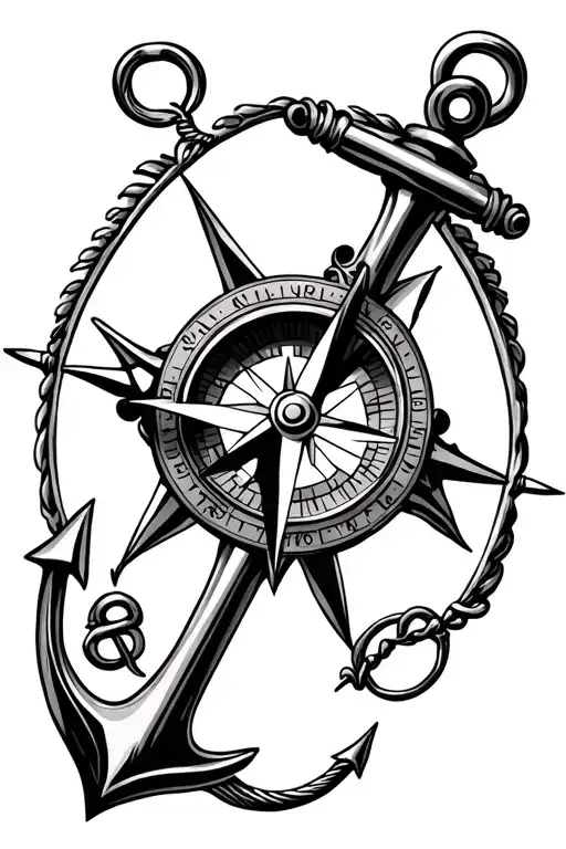 Compass And An Anchor