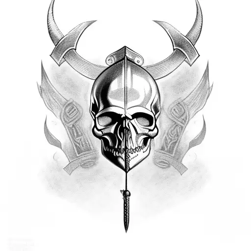 Viking Skull Realistic