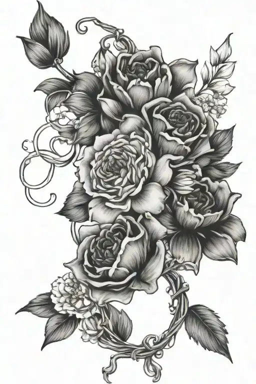 Birth Flowers Intertwined