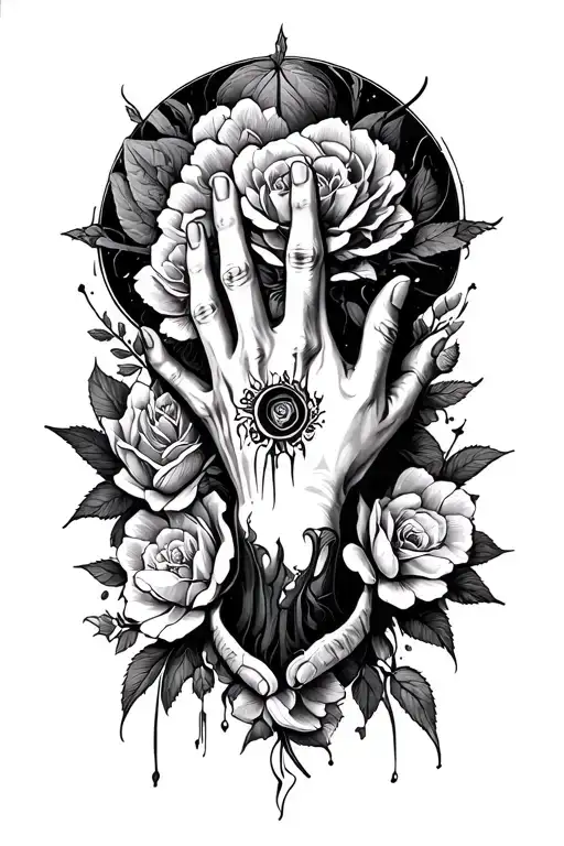 Deep Intellectual And Trauma Black And White Hand
