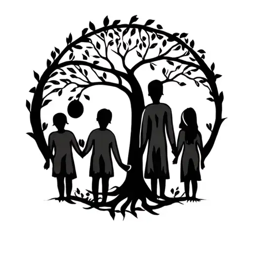 Family With 3 Children Tree Of Life