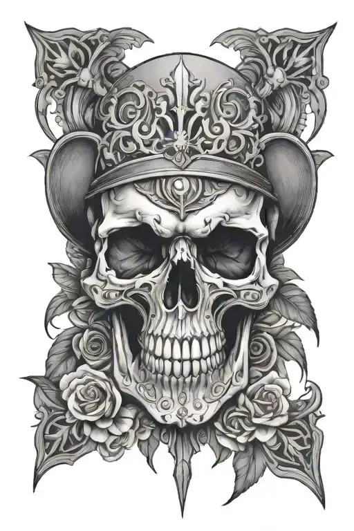 Skull With Sharingon