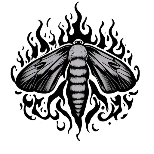 Moth And Flame Semi Colon