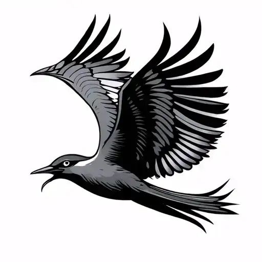 Polynesian Bird Flying