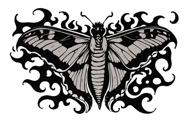 Moth And Flame Semi Colon