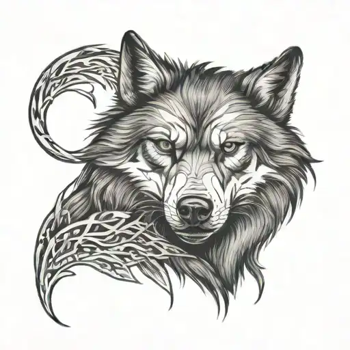 Wolf With Evil Look