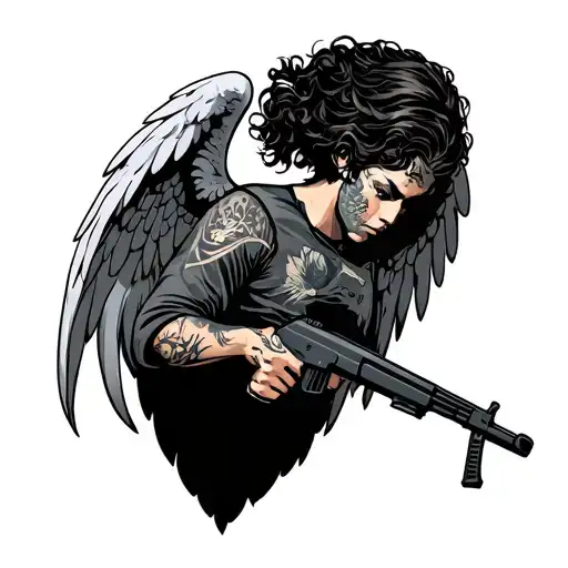 Angel With Ak 47