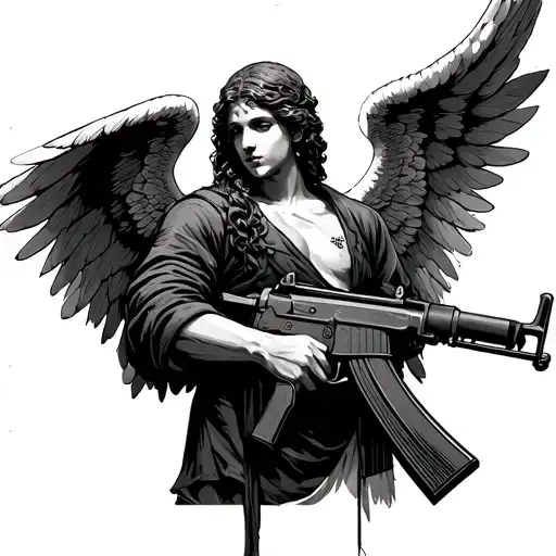 Angel With Ak 47
