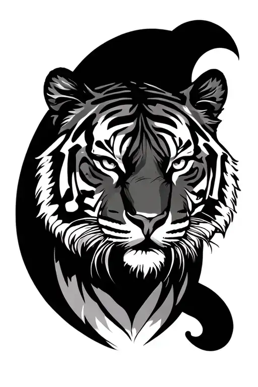 Black And White Tiger