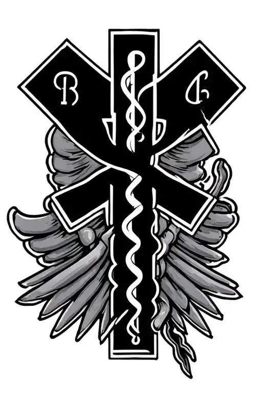 Emergency Medical Symbol Combined