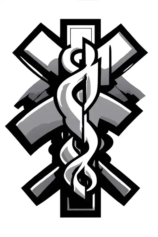 Emergency Medical Symbol Combined