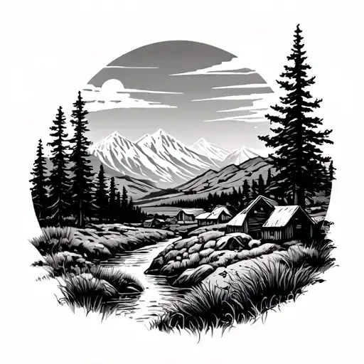 Western Country Landscape