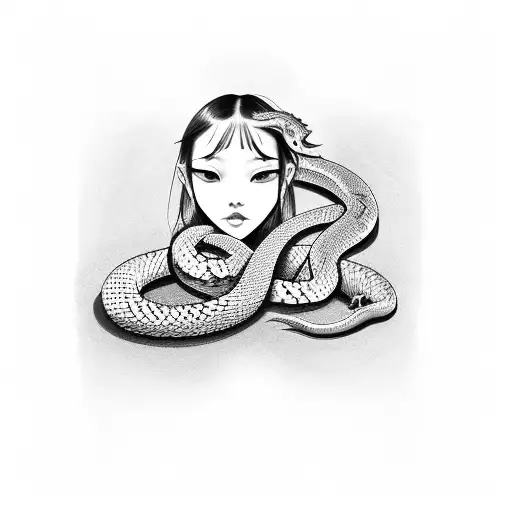 Asian Girl With Snake Tongue