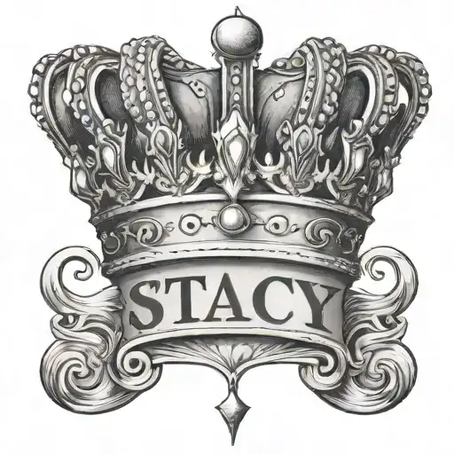 The Name Stacy With A Crown Adorned