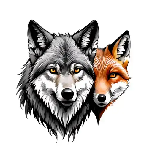 Wolf And Fox