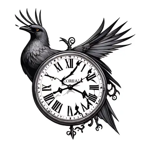 Corbeau Clock