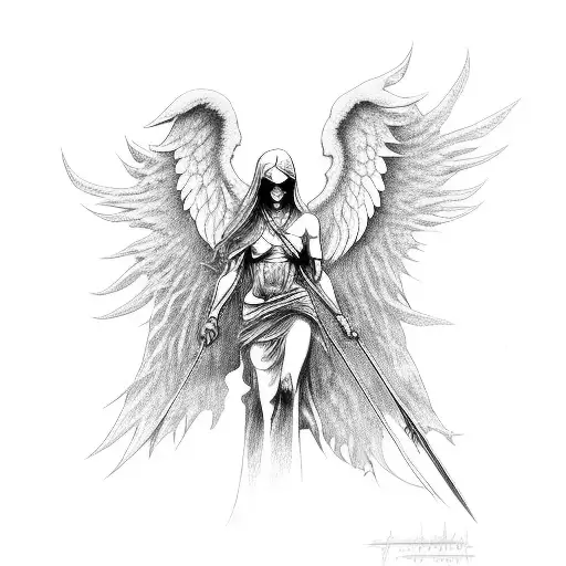 Angel Of Death Upper Arm