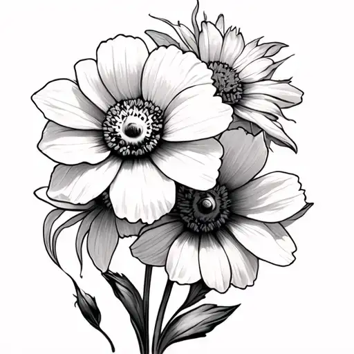 Daisy Poppy Daffodil