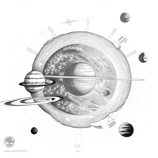 A Space Sleeve With The Solar System