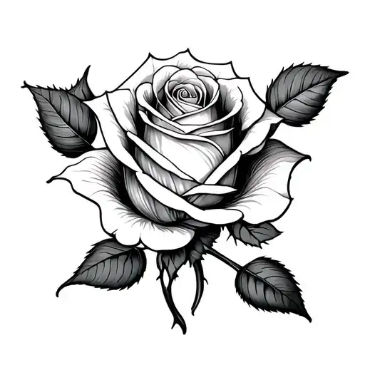 Rose Des V Shaped Fineline