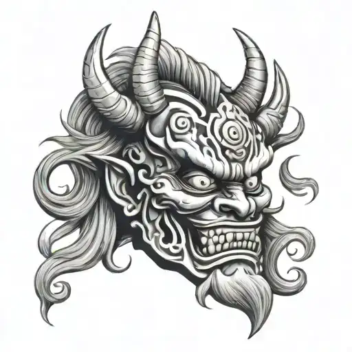 Japanese Demon Mask