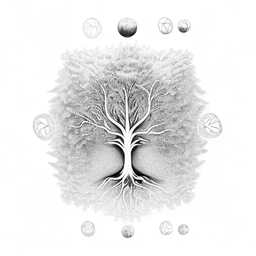 Tree Of Life With Dna Strand