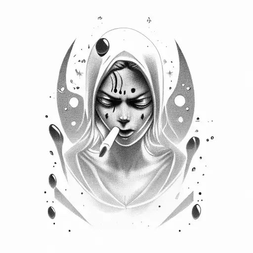 Gun With Crying And Sadness