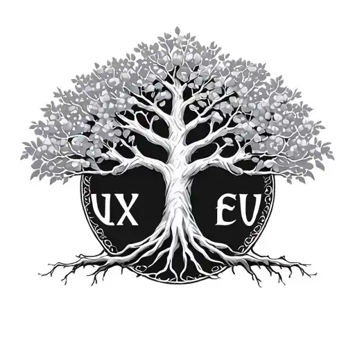 Tree Of Life With Letters