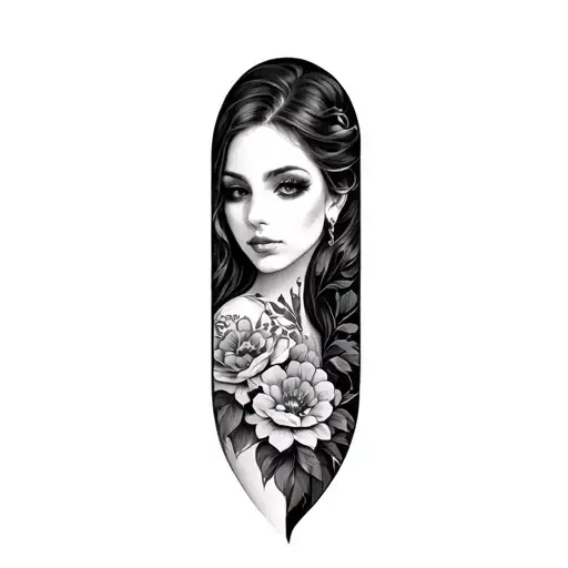 Coverup Neo Traditional Feminine With Floral