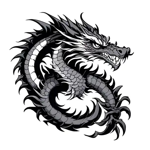 Cherry Samurai Dragon